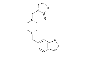 3-[(4-piperonylpiperazino)methyl]thiazolidin-2-one