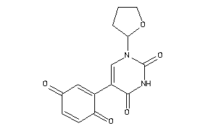 Image of 5-(3,6-diketocyclohexa-1,4-dien-1-yl)-1-(tetrahydrofuryl)pyrimidine-2,4-quinone