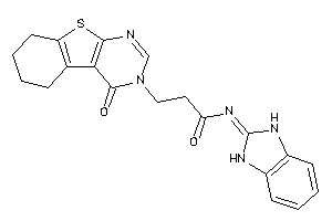 Image of N-(1,3-dihydrobenzimidazol-2-ylidene)-3-(4-keto-5,6,7,8-tetrahydrobenzothiopheno[2,3-d]pyrimidin-3-yl)propionamide