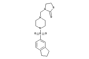 3-[(4-indan-5-ylsulfonylpiperazino)methyl]thiazolidin-2-one