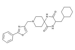 Image of 3-(cyclohexylmethyl)-9-[(2-phenyloxazol-4-yl)methyl]-1,4,9-triazaspiro[5.5]undecane-2,5-quinone