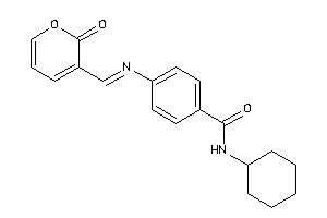 N-cyclohexyl-4-[(2-ketopyran-3-yl)methyleneamino]benzamide