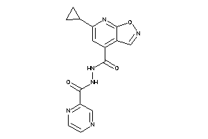 6-cyclopropyl-N'-pyrazinoyl-isoxazolo[5,4-b]pyridine-4-carbohydrazide