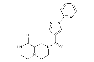 2-(1-phenylpyrazole-4-carbonyl)-3,4,6,7,8,9a-hexahydro-1H-pyrazino[1,2-a]pyrazin-9-one