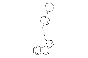 Image of 1-[2-(4-cyclohexylphenoxy)ethyl]benzo[g]indole