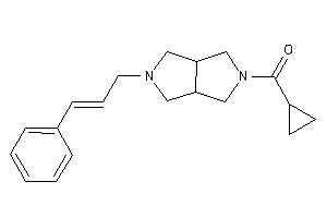 (5-cinnamyl-1,3,3a,4,6,6a-hexahydropyrrolo[3,4-c]pyrrol-2-yl)-cyclopropyl-methanone