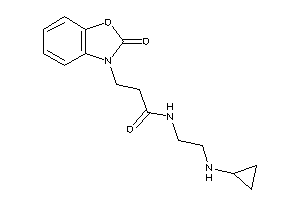 N-[2-(cyclopropylamino)ethyl]-3-(2-keto-1,3-benzoxazol-3-yl)propionamide