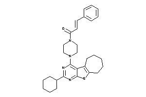 1-[4-(cyclohexylBLAHyl)piperazino]-3-phenyl-prop-2-en-1-one