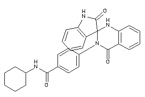 N-cyclohexyl-4-(2',4-diketospiro[1H-quinazoline-2,3'-indoline]-3-yl)benzamide