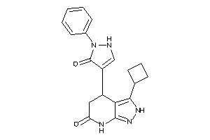 3-cyclobutyl-4-(5-keto-1-phenyl-3-pyrazolin-4-yl)-2,4,5,7-tetrahydropyrazolo[3,4-b]pyridin-6-one