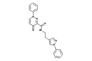 4-keto-1-phenyl-N-[2-(1-phenylpyrazol-4-yl)ethyl]pyridazine-3-carboxamide