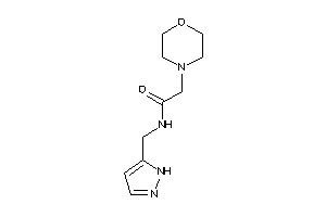 2-morpholino-N-(1H-pyrazol-5-ylmethyl)acetamide