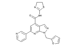 1-(2-furfuryl)-6-(3-pyridyl)-N-(2-thiazolin-2-yl)pyrazolo[3,4-b]pyridine-4-carboxamide