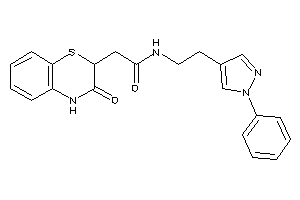 2-(3-keto-4H-1,4-benzothiazin-2-yl)-N-[2-(1-phenylpyrazol-4-yl)ethyl]acetamide