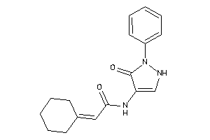 2-cyclohexylidene-N-(5-keto-1-phenyl-3-pyrazolin-4-yl)acetamide