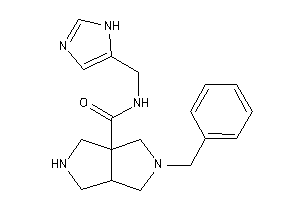 5-benzyl-N-(1H-imidazol-5-ylmethyl)-1,2,3,3a,4,6-hexahydropyrrolo[3,4-c]pyrrole-6a-carboxamide