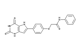 2-[4-(2,4-diketo-1,5-dihydropyrrolo[3,2-d]pyrimidin-6-yl)phenoxy]-N-phenyl-acetamide