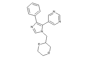 5-[3-(1,4-dioxan-2-ylmethyl)-5-phenyl-imidazol-4-yl]pyrimidine