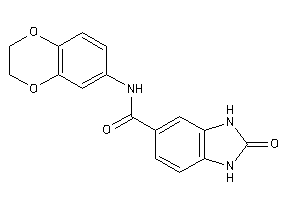 N-(2,3-dihydro-1,4-benzodioxin-6-yl)-2-keto-1,3-dihydrobenzimidazole-5-carboxamide