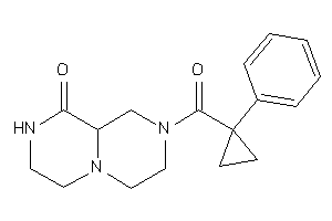 2-(1-phenylcyclopropanecarbonyl)-3,4,6,7,8,9a-hexahydro-1H-pyrazino[1,2-a]pyrazin-9-one