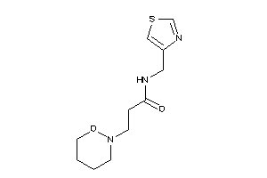 3-(oxazinan-2-yl)-N-(thiazol-4-ylmethyl)propionamide