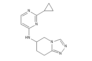 (2-cyclopropylpyrimidin-4-yl)-(5,6,7,8-tetrahydro-[1,2,4]triazolo[4,3-a]pyridin-6-yl)amine