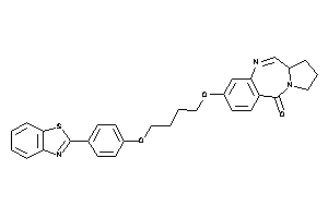 3-[4-[4-(1,3-benzothiazol-2-yl)phenoxy]butoxy]-6a,7,8,9-tetrahydropyrrolo[2,1-c][1,4]benzodiazepin-11-one