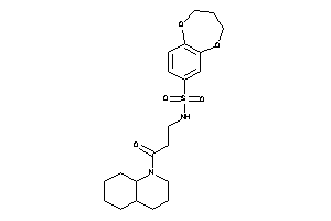 N-[3-(3,4,4a,5,6,7,8,8a-octahydro-2H-quinolin-1-yl)-3-keto-propyl]-3,4-dihydro-2H-1,5-benzodioxepine-7-sulfonamide