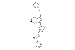 Image of N-[3-[1-(3-pyrrolidinopropyl)-4,5,6,7-tetrahydropyrazolo[4,3-c]pyridin-3-yl]benzyl]benzamide