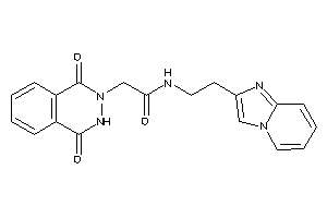 2-(1,4-diketo-3H-phthalazin-2-yl)-N-(2-imidazo[1,2-a]pyridin-2-ylethyl)acetamide