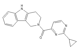 (2-cyclopropylpyrimidin-4-yl)-(1,3,4,5-tetrahydropyrido[4,3-b]indol-2-yl)methanone