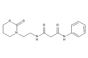 N-[2-(2-keto-1,3-oxazinan-3-yl)ethyl]-N'-phenyl-malonamide