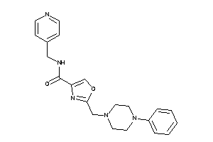 2-[(4-phenylpiperazino)methyl]-N-(4-pyridylmethyl)oxazole-4-carboxamide