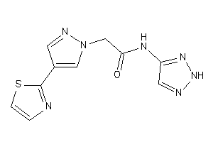 2-(4-thiazol-2-ylpyrazol-1-yl)-N-(2H-triazol-4-yl)acetamide