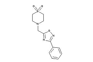 4-[(3-phenyl-1,2,4-oxadiazol-5-yl)methyl]-1,4-thiazinane 1,1-dioxide