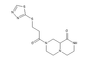 8-[3-(1,3,4-thiadiazol-2-ylthio)propanoyl]-3,4,6,7,9,9a-hexahydro-2H-pyrazino[1,2-a]pyrazin-1-one