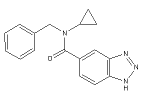 N-benzyl-N-cyclopropyl-1H-benzotriazole-5-carboxamide