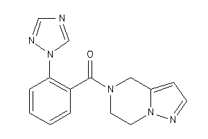 6,7-dihydro-4H-pyrazolo[1,5-a]pyrazin-5-yl-[2-(1,2,4-triazol-1-yl)phenyl]methanone