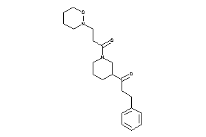 1-[1-[3-(oxazinan-2-yl)propanoyl]-3-piperidyl]-3-phenyl-propan-1-one
