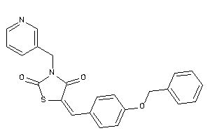 Image of 5-(4-benzoxybenzylidene)-3-(3-pyridylmethyl)thiazolidine-2,4-quinone