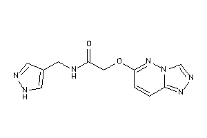 Image of N-(1H-pyrazol-4-ylmethyl)-2-([1,2,4]triazolo[3,4-f]pyridazin-6-yloxy)acetamide