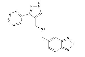 Benzofurazan-5-ylmethyl-[(3-phenyl-1H-pyrazol-4-yl)methyl]amine