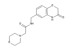 N-[(3-keto-4H-1,4-benzoxazin-6-yl)methyl]-2-morpholino-acetamide