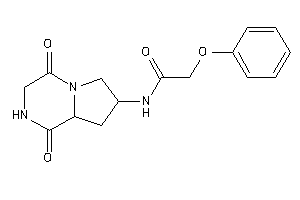 Image of N-(1,4-diketo-2,3,6,7,8,8a-hexahydropyrrolo[1,2-a]pyrazin-7-yl)-2-phenoxy-acetamide