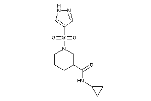 N-cyclopropyl-1-(1H-pyrazol-4-ylsulfonyl)nipecotamide