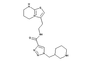 1-(3-piperidylmethyl)-N-[2-(5,6,7,8-tetrahydrothiazolo[3,2-a]pyrimidin-4-ium-3-yl)ethyl]triazole-4-carboxamide