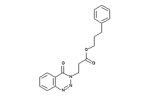 3-(4-keto-1,2,3-benzotriazin-3-yl)propionic Acid 3-phenylpropyl Ester