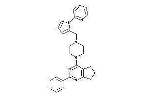 2-phenyl-4-[4-[[1-(2-pyridyl)pyrrol-2-yl]methyl]piperazino]-6,7-dihydro-5H-cyclopenta[d]pyrimidine