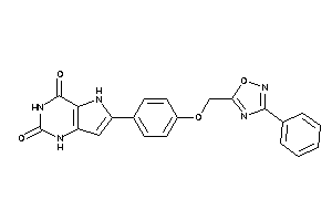 6-[4-[(3-phenyl-1,2,4-oxadiazol-5-yl)methoxy]phenyl]-1,5-dihydropyrrolo[3,2-d]pyrimidine-2,4-quinone