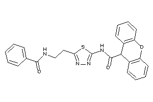 Image of N-[5-(2-benzamidoethyl)-1,3,4-thiadiazol-2-yl]-9H-xanthene-9-carboxamide